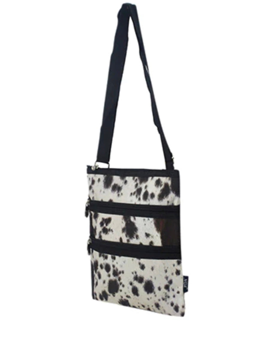 Black Cowhide NGIL Messenger Hipster Bag