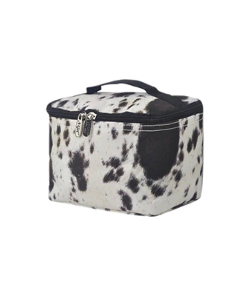 Black Cowhide NGIL Cosmetic Case