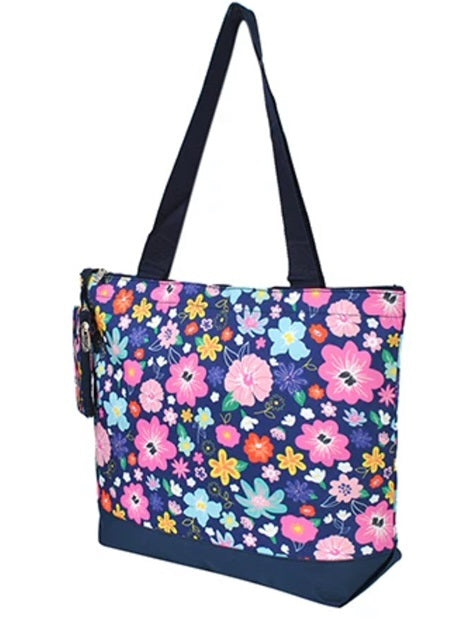 FPM821 Lilac Floral NGIL Canvas Tote Bag
