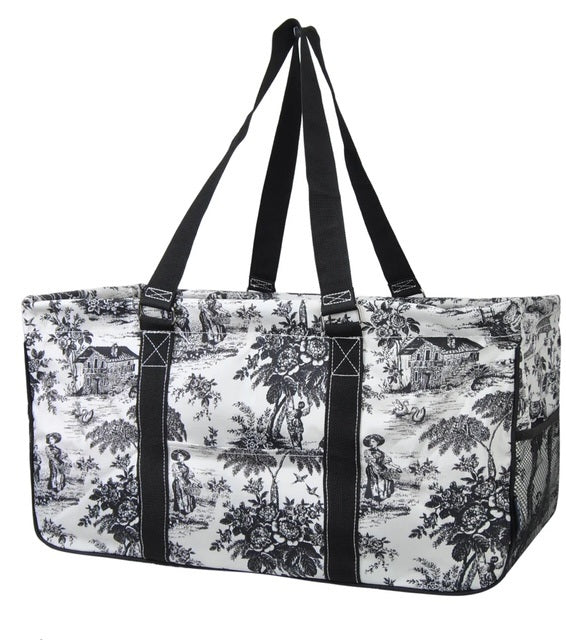 KUN733-BLK Heirloom Toile NGIL Utility Bag