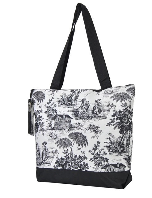 KUN821 Heirloom Toile NGIL Canvas Tote Bag