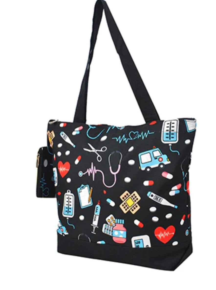 NUB821 Nurse Love NGIL Canvas Tote Bag