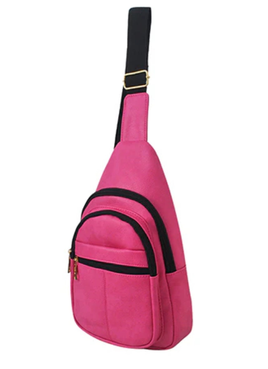 P1289 Faux Leather Fashion Sling Bag