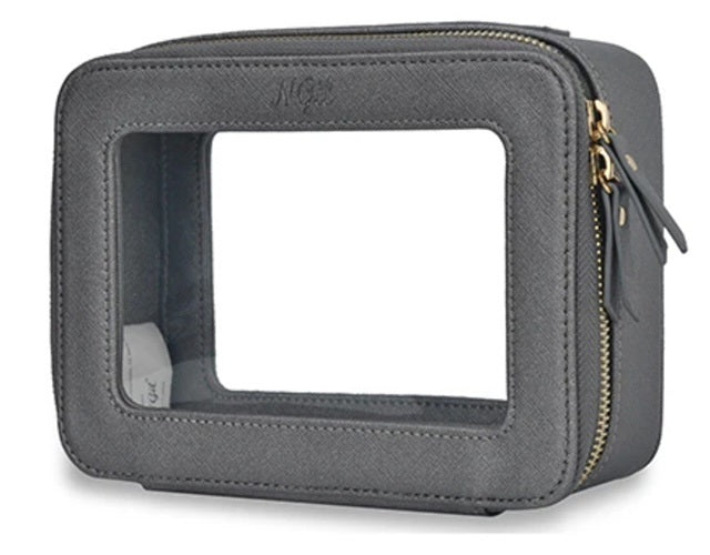 P1397 NGIL Clear Faux Leather Toiletry Bag