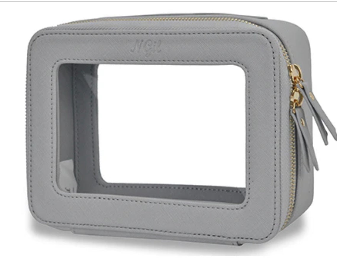 P1397 NGIL Clear Faux Leather Toiletry Bag