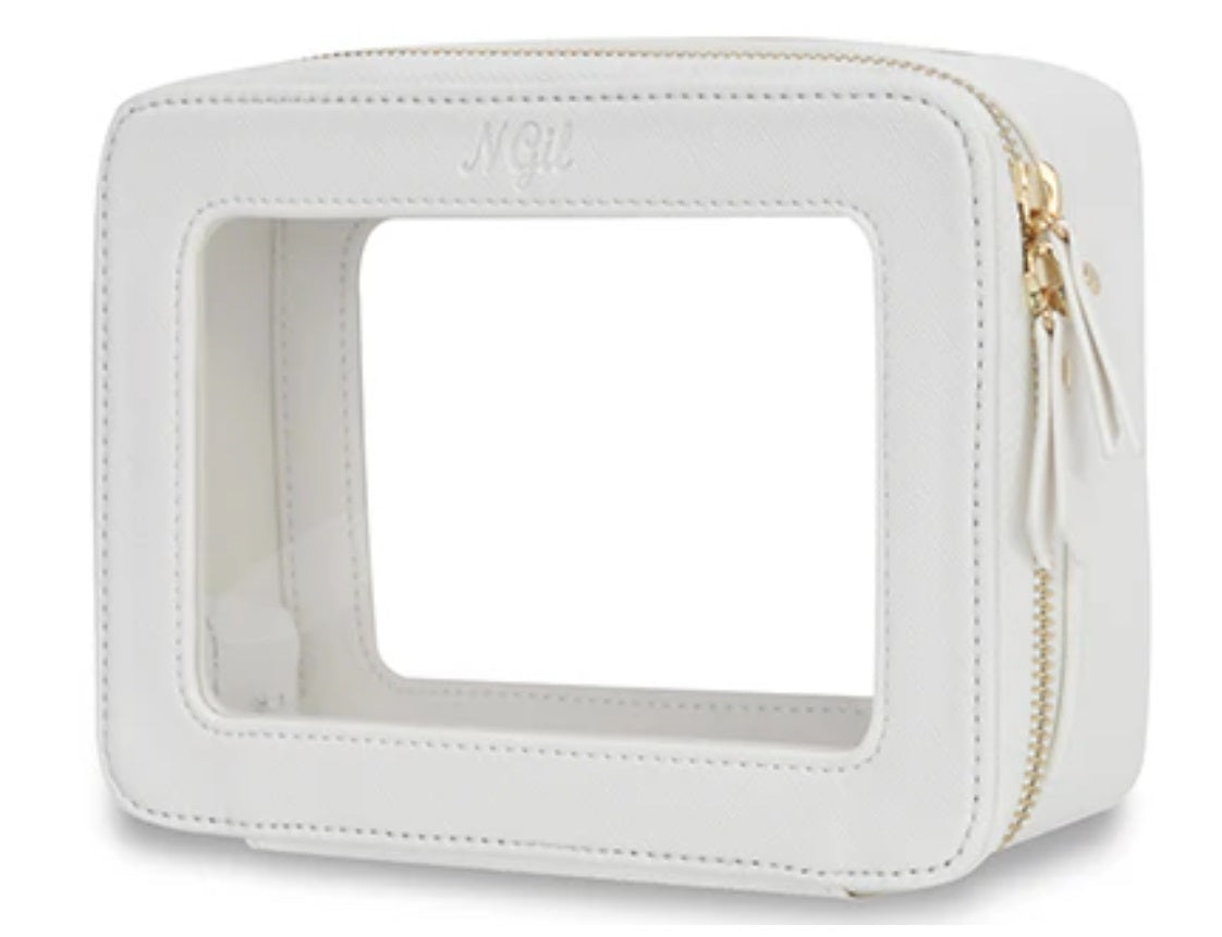 P1397 NGIL Clear Faux Leather Toiletry Bag