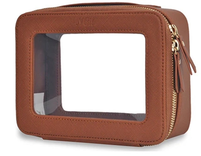P1397 NGIL Clear Faux Leather Toiletry Bag