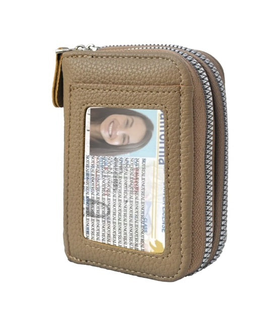 P1403 Faux Leather NGIL Zippered Wallet