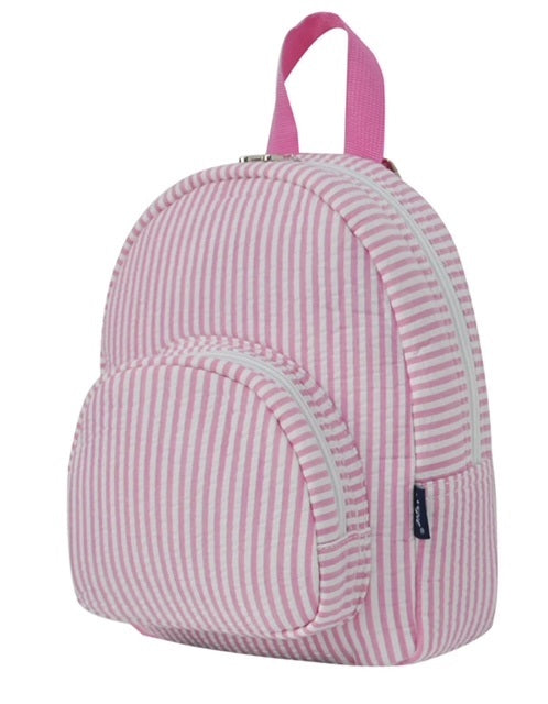 SR828 Seersucker Navy NGIL Mini Backpack