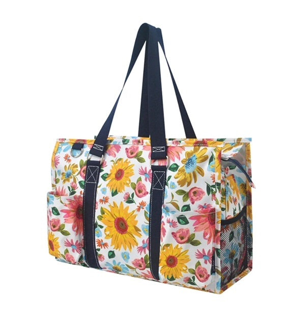 SRL733 Petal Daydream NGIL Zippered Caddy Organizer Tote Bag
