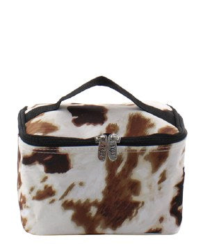 Canvas Cow Cosmetic Bag
