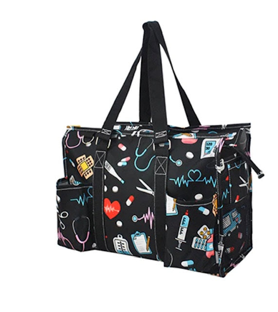 NUB731 Nurse Love NGIL Zippered Caddy Organizer Tote Bag