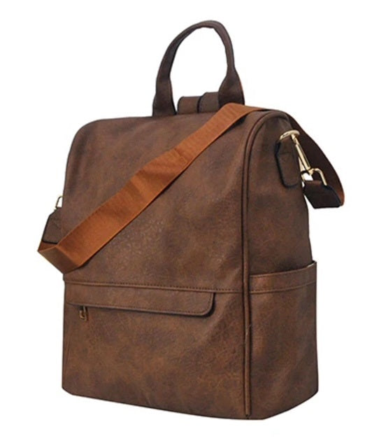 P1313 Faux Leather NGIL Traveler Backpack