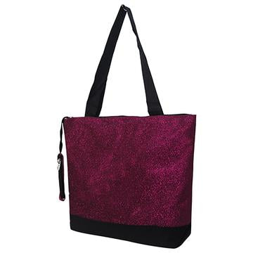 Black Glitter NGIL Canvas Tote Bag