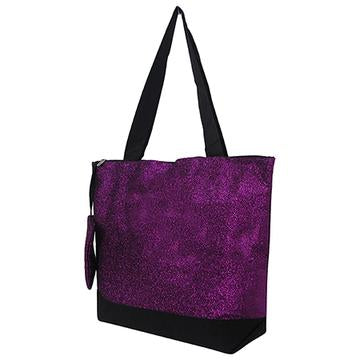 Black Glitter NGIL Canvas Tote Bag