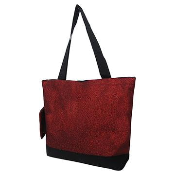 Black Glitter NGIL Canvas Tote Bag