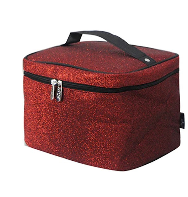 GLE983 Canvas Fashion Glitter Cosmetic Case