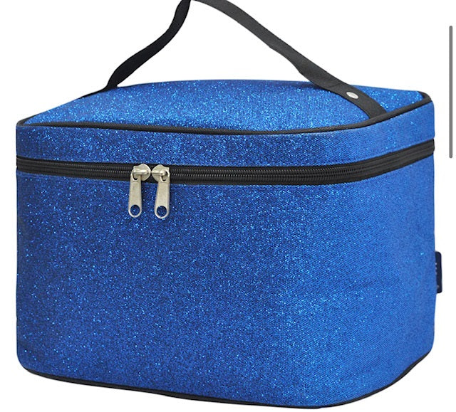 GLE983 Canvas Fashion Glitter Cosmetic Case