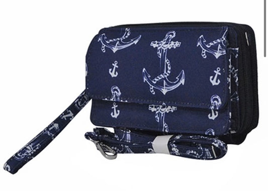 ANK942 Vintage Anchor NGIL Canvas All in One Wallet