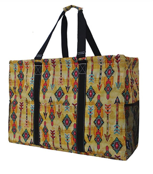 Boho Tribal Shopping Utility Tote Bag