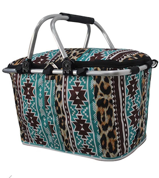 Tribal Cheetah NGIL Insulated Market Basket