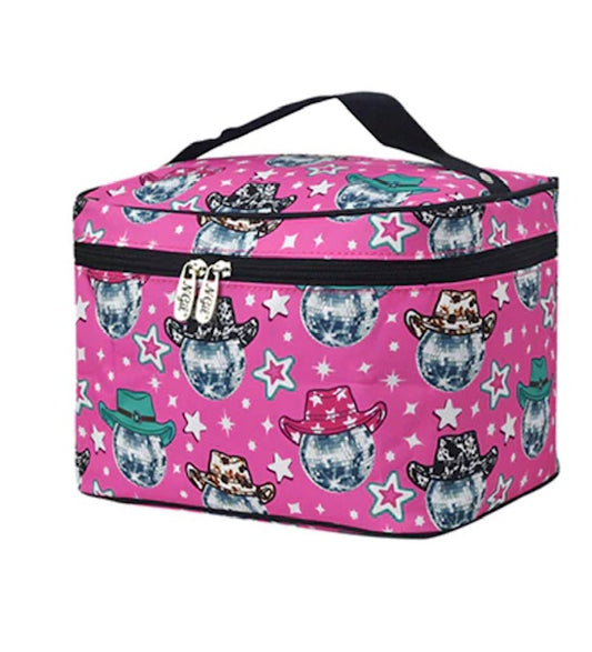 Disco Cowgirl NGIL Large Top Handle Cosmetic Case