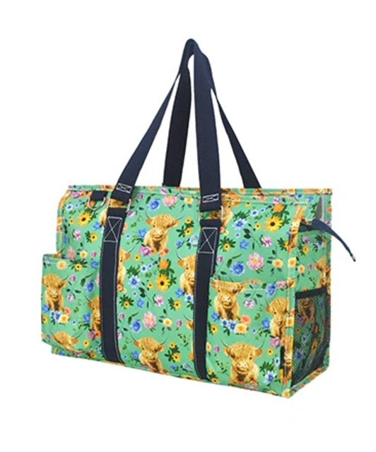 CEG731 Soft Bovine Beauty NGIL Zippered Caddy Organizer Tote Bag