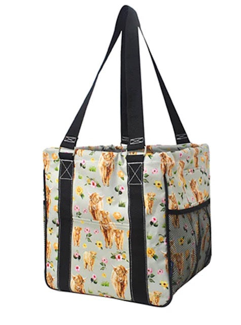 Floral Cow Serape NGIL Mini Utility Bag