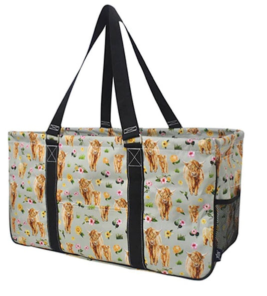 Floral Cow NGIL Utility Bag