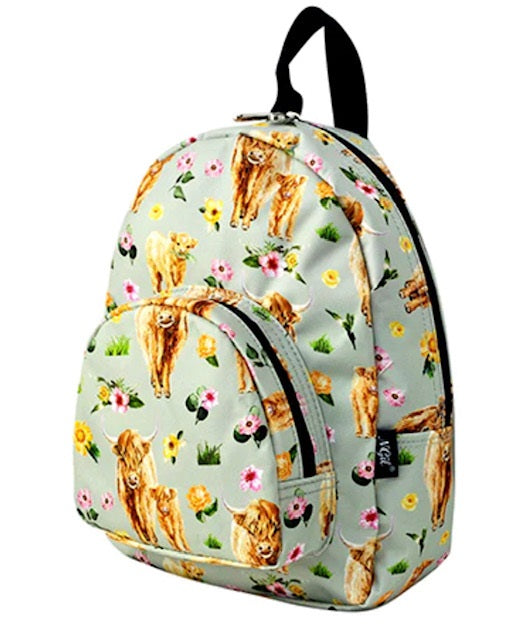 Floral Cow NGIL Mini Backpack