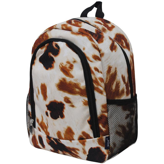 Cow Print Medium Size NGIL Canvas School Backpack