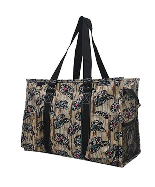 Darlin' Cowgirl NGIL Zippered Caddy Organizer Tote Bag