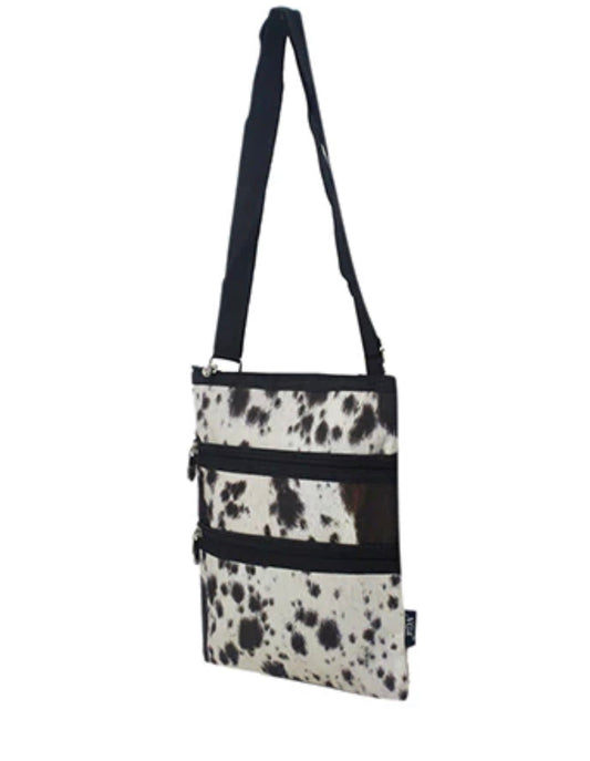 Black Cowhide NGIL Messenger Hipster Bag