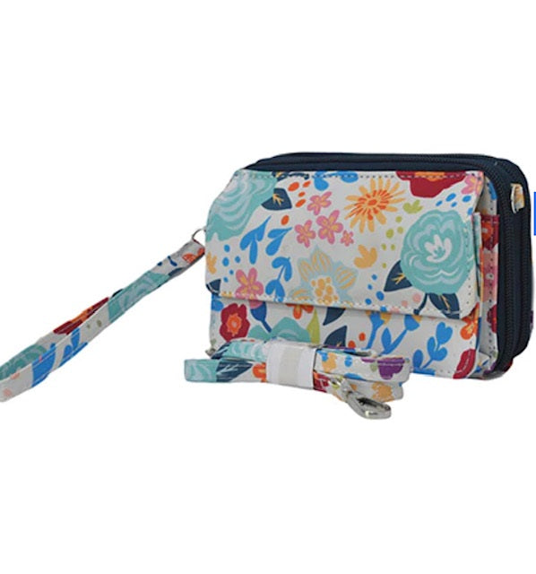 Spring Blossoms NGIL Canvas All in One Wallet