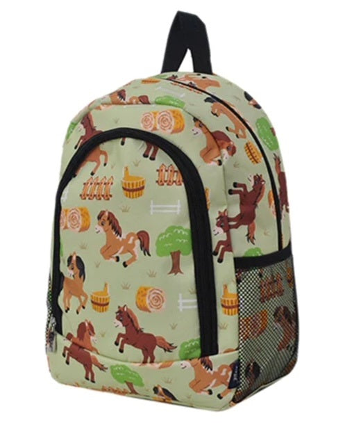 HOH403S  Pasture Pony Medium Size NGIL Canvas Backpack