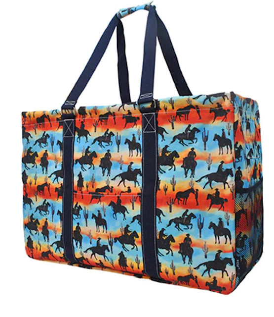 Ride Into The Sunset NGIL Mega Shopping Utility Tote Bag