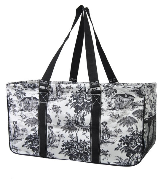 KUN733-BLK Heirloom Toile NGIL Utility Bag