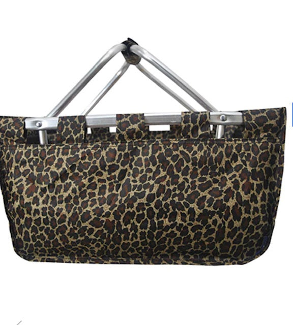 Leopard NGIL Canvas, Shopping, Market, Picnic Basket