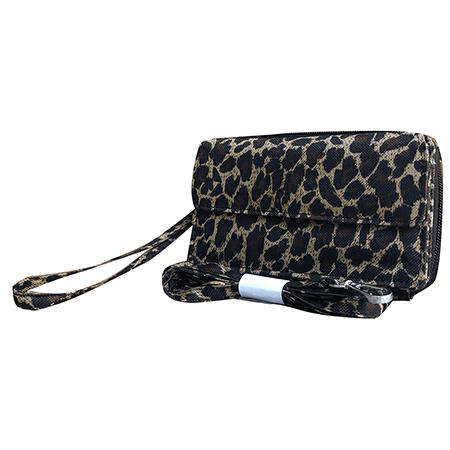 Leopard Print NGIL Quilted All in One Wallet