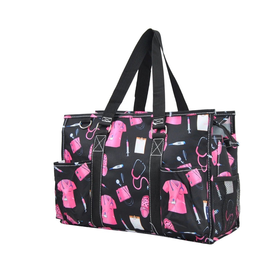 MCL731 Zippered Caddy Organizer Tote Bag