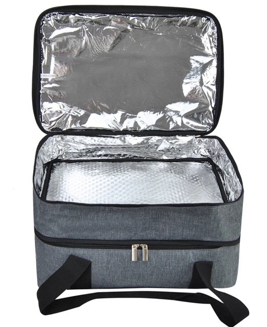 NEW391 Solid Gray NGIL Casserole Bag