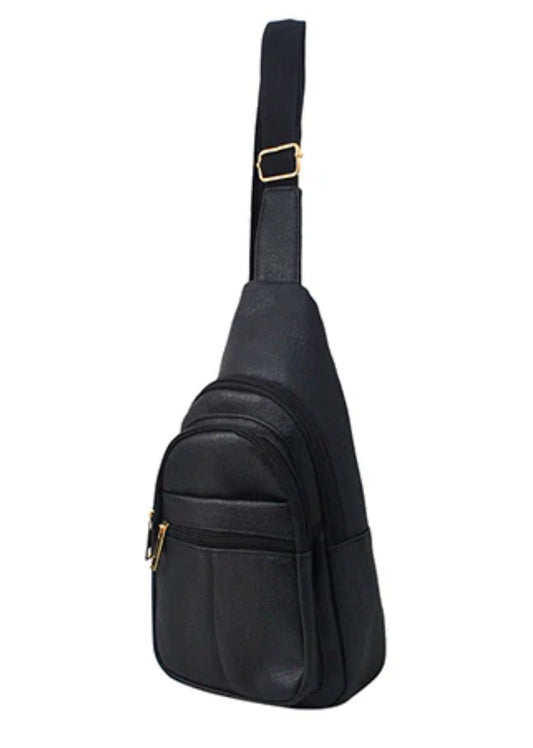 P1289 Faux Leather Fashion Sling Bag