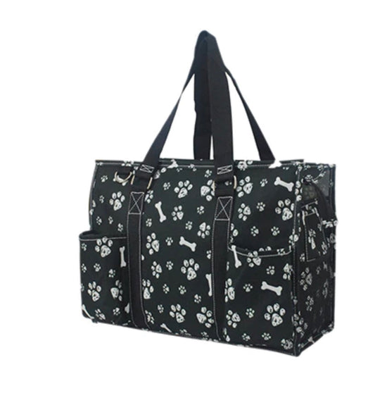 Round Of a Paws NGIL Zippered Caddy Organizer Tote Bag