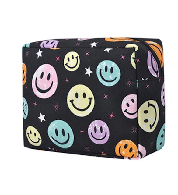 Smiley Faces NGIL Large Cosmetic Travel Pouch