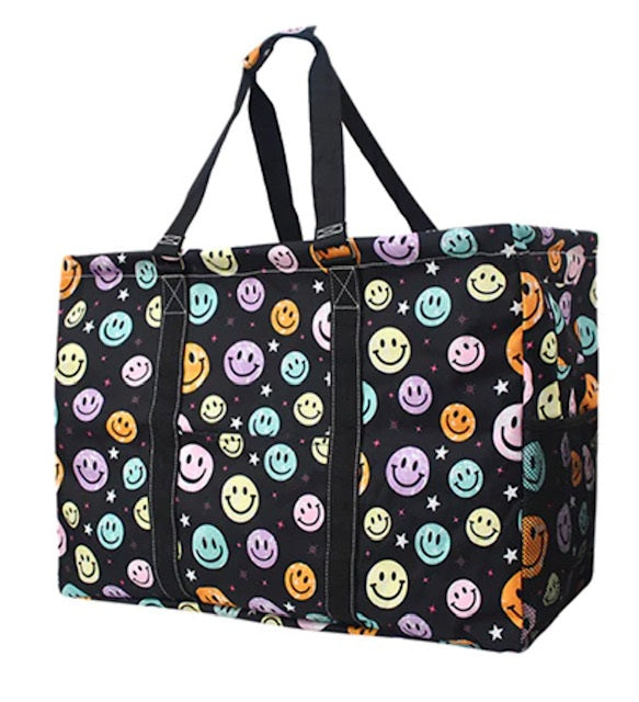 Smiley Faces Shopping Utility Tote Bag