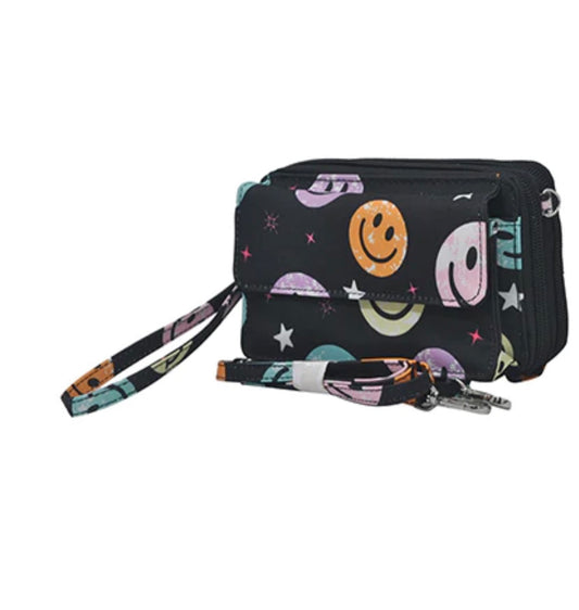 Smiley Face NGIL Canvas All in One Wallet