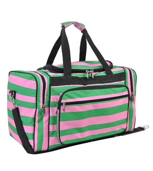 SPK420 Pink Peppermint Canvas 20" Duffle Bag