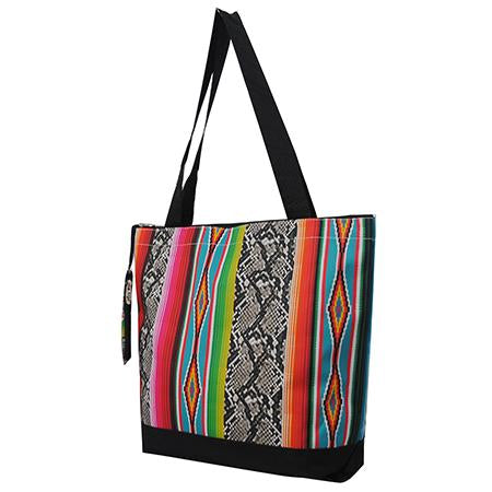 Snake Skin with Serape NGIL Canvas Tote Bag