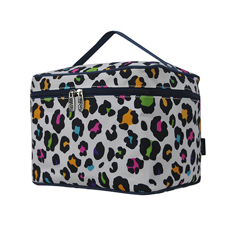 Popping Cheetah NGIL Large Top Handle Cosmetic Case