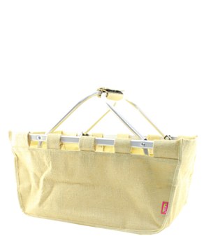 Burlap Shopping Market Picnic Basket